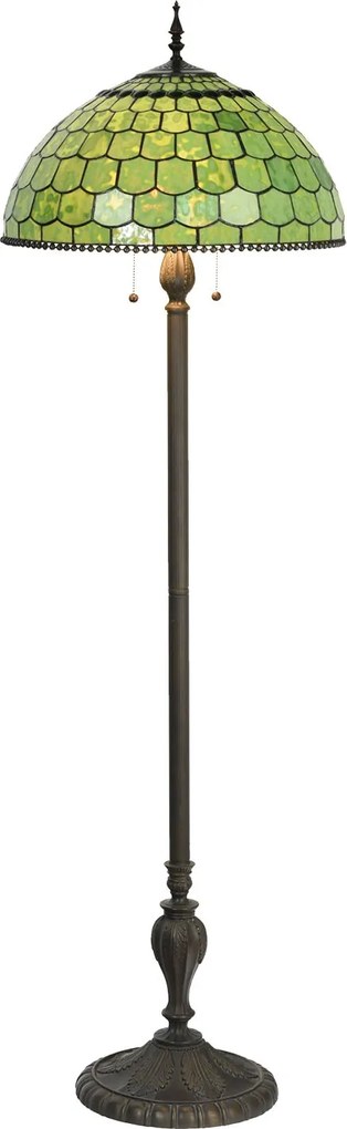 Stojací Tiffany lampa Amarante - Ø 51 * 165 cm E27 / max 3 * 60W