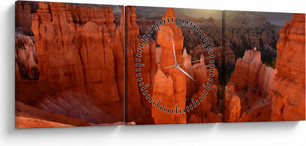 Obraz - Národný park Utah (s hodinami) (90x30 cm)