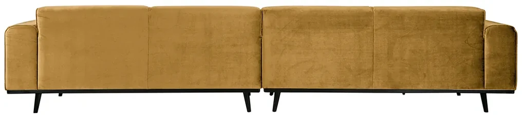 BePureHome Statement XL 372 cm veľká zamatová sedačka - Khaki