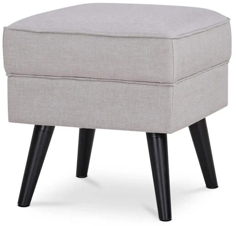 Taburet, krémová látka, nohy buk