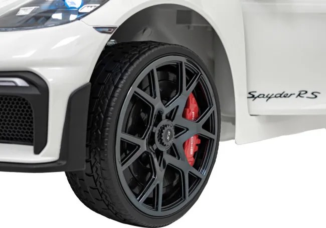 Elektrické autíčko Porsche Spyder RS 718 Lakier biele