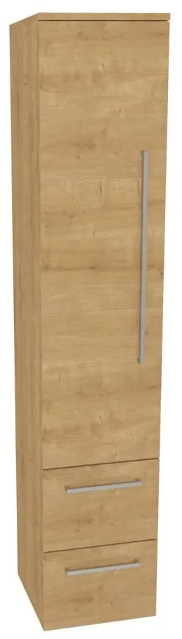 Mereo Bino, kúpeľňová skrinka vysoká 163 cm, ľavá, Multidecor, Dub Arlington, MER-CN697DARL