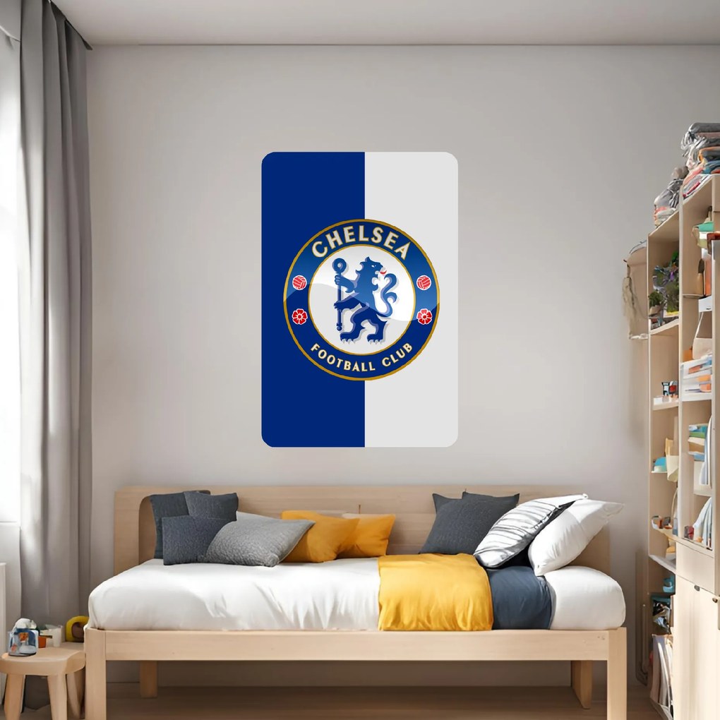 60x90cm Chelsea FC - textilná nálepka na stenu