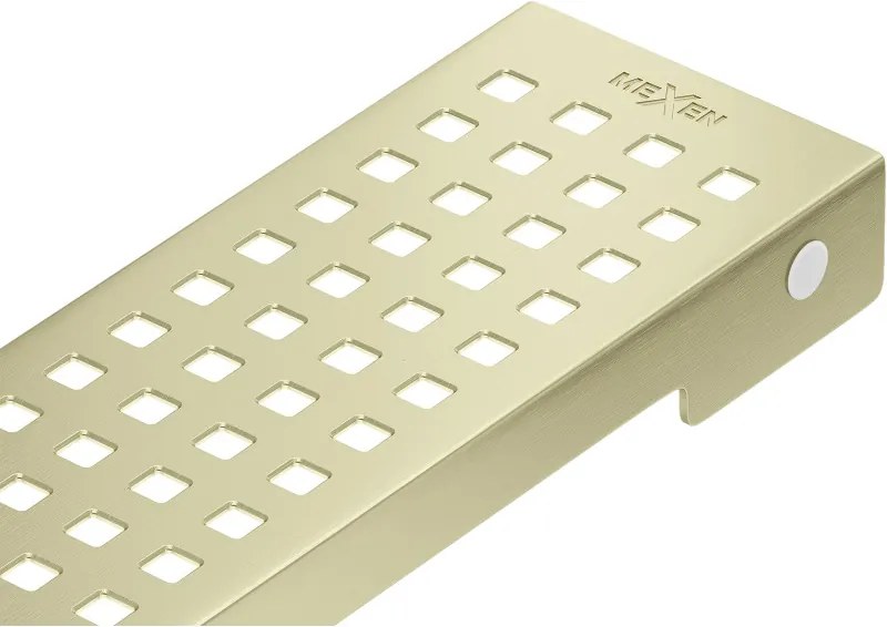 Mexen Flat M08 kryt odpadu pre lineárny odtok 90 cm, zlatý kartáčovaný - 1A25090