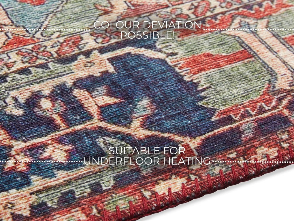 ELLE Decoration, Kusový koberec Imagination 104207 Oriental / Red z kolekcie Elle, 120x160, červená, chodba / predsieň