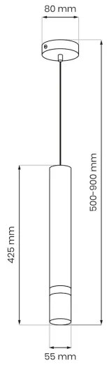 Brilagi - Luster na lanku POKER 1xGU10/25W/230V béžová