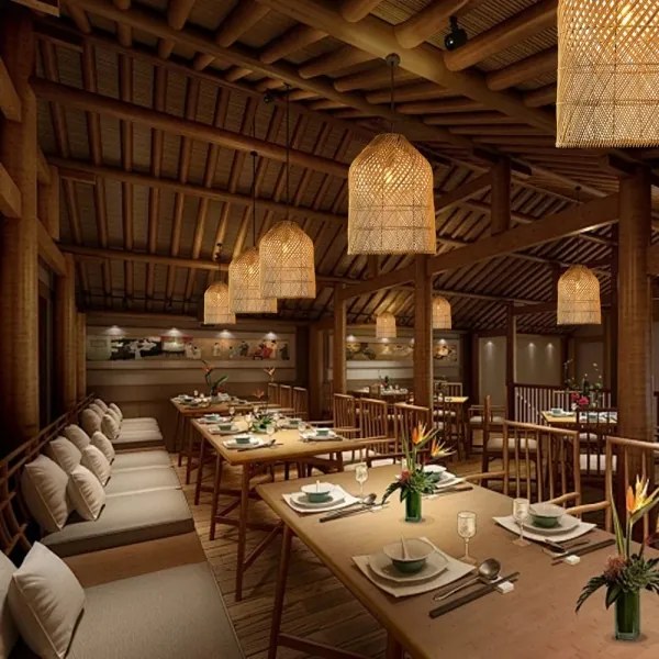 Immax 08259L - Luster na lanku PELO 1xE27/40W/230V pr. 35 cm ratan