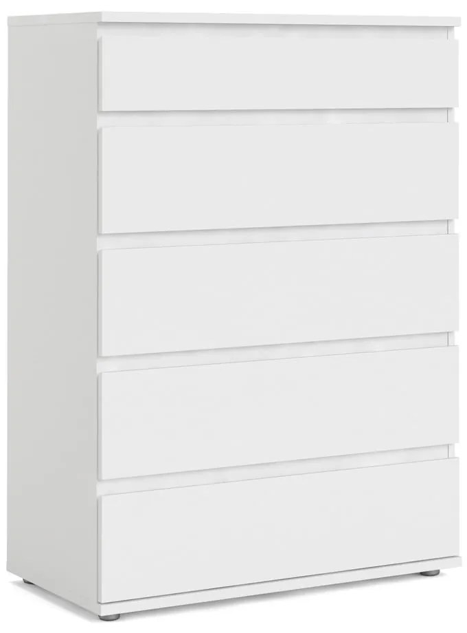 Biela vysoká komoda 77x107 cm Nova – Tvilum