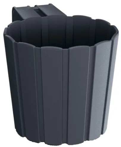 Plastový balkónový kvetináč DDEZ150 14,4 cm - antracit