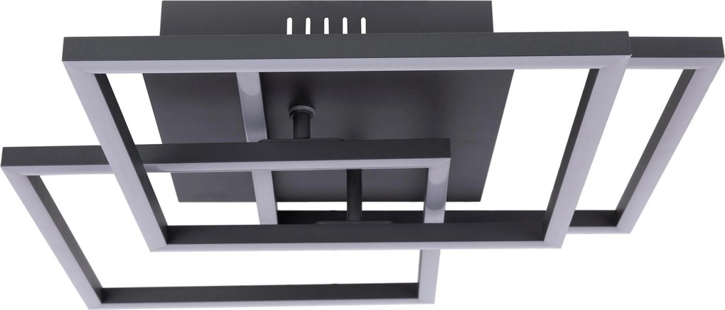 XXXLutz STROPNÉ LED SVIETIDLO, 41,3/38,5/9,3 cm Novel - Interiérové svietidlá - 004024003401