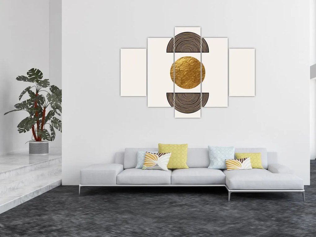 Obraz - Zlatý ornament N⁰1 (150x105 cm)