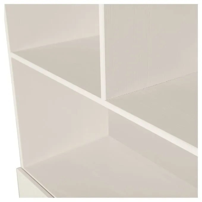 Krémová knižnica z borovicového dreva 90x200 cm Miller - WOOOD