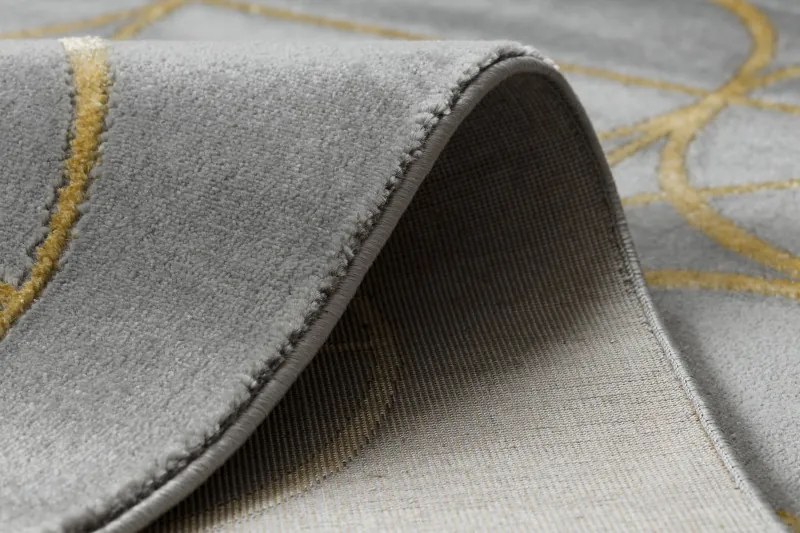 Kusový koberec Emerald 1010 grey and gold, 160x220, šedá, chodba / predsieň, Dywany Łuszczów