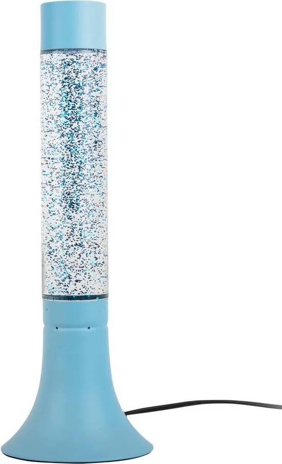 Modrá stolová lampa so skleneným tienidlom (výška 37,5 cm) Astro Glittler – Leitmotiv