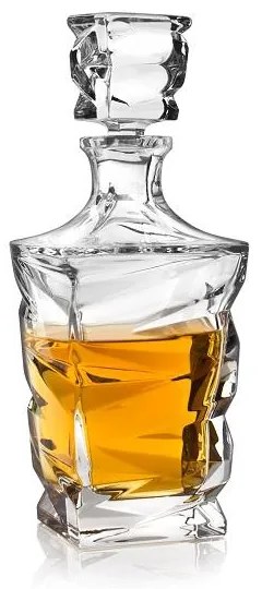 Crystal Bohemia ZIG ZAG karafa na whisky 0,75 l