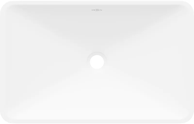 Mexen Esper, umývadlo na dosku z konglomerátu 60 x 38 cm, biela, 23036001