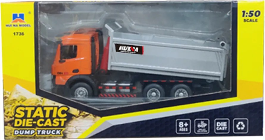 Kovový sklápač Huina Orange 1:50