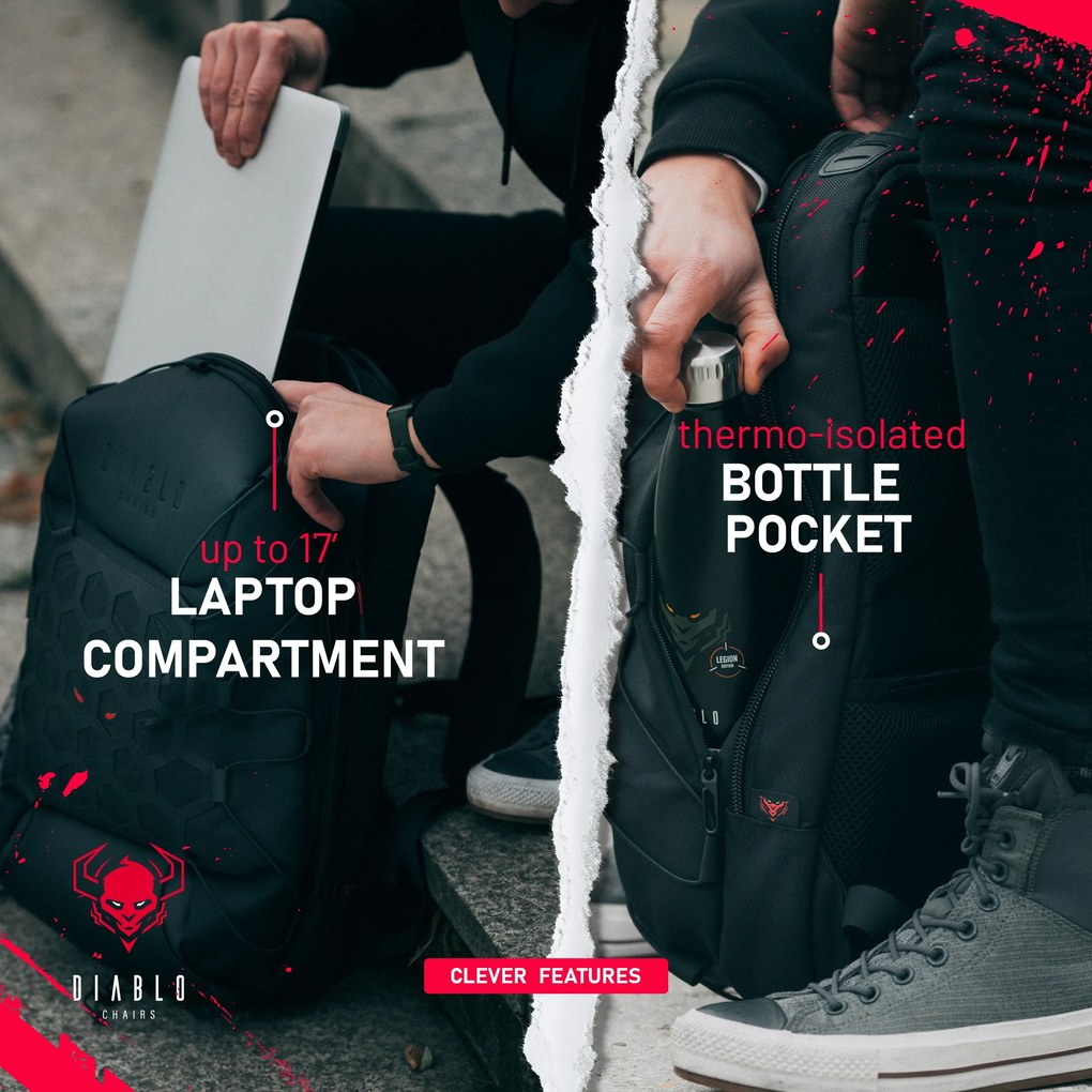 Batoh Diablo Chairs, čierny