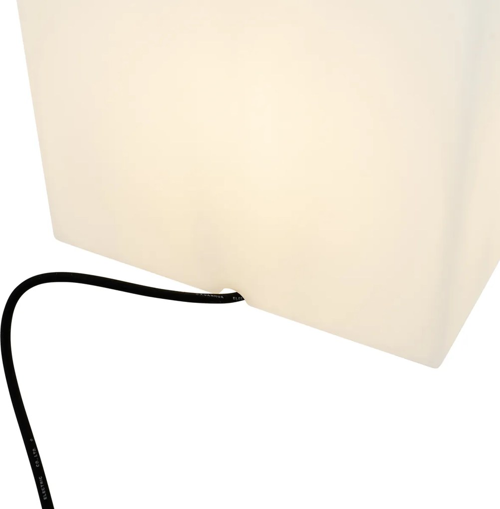 Inteligentná vonkajšia lampa biela 30 cm štvorcová vrátane LED A60 IP44 - Nura
