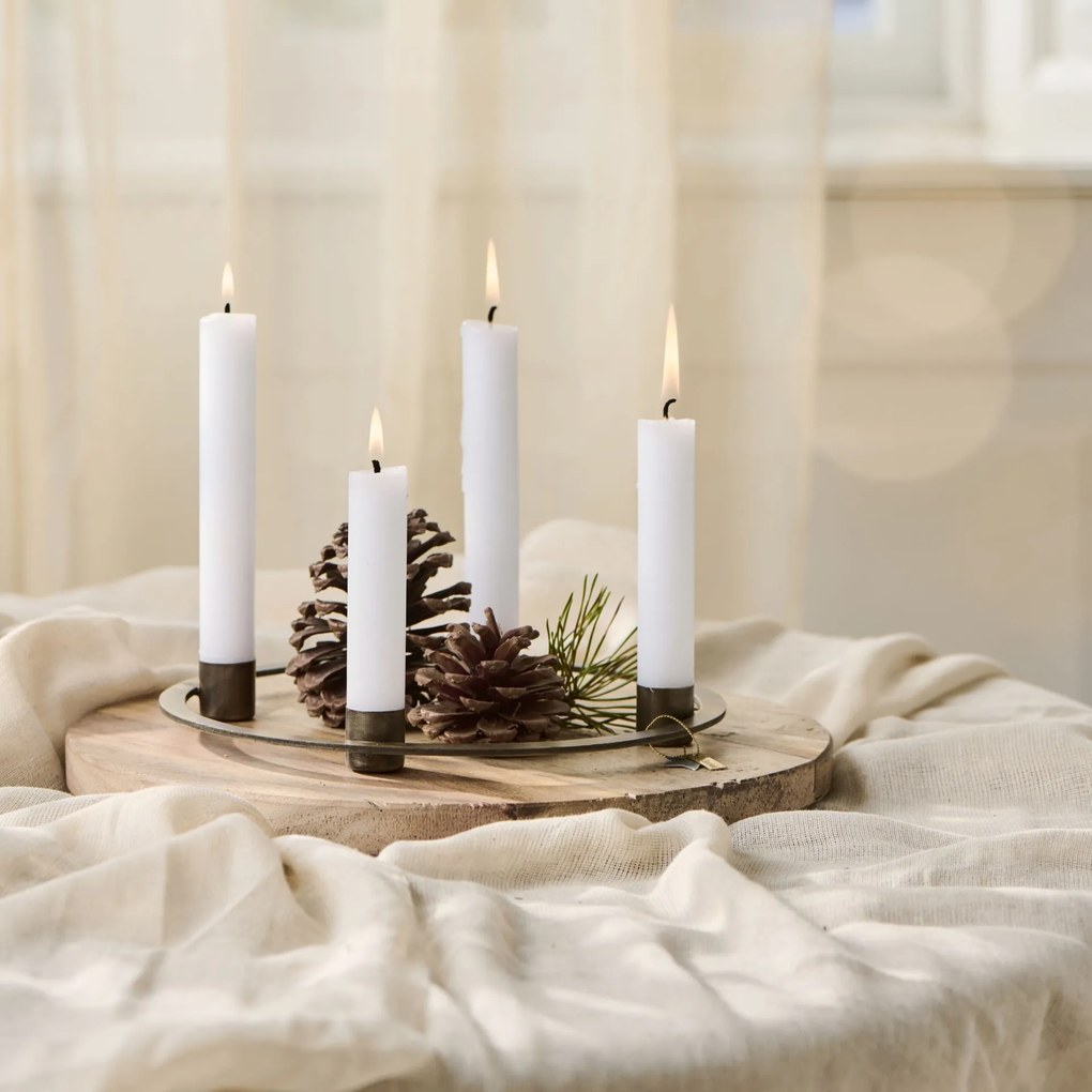 Ib Laursen Drevená tácka Round Unique Ø 30 cm