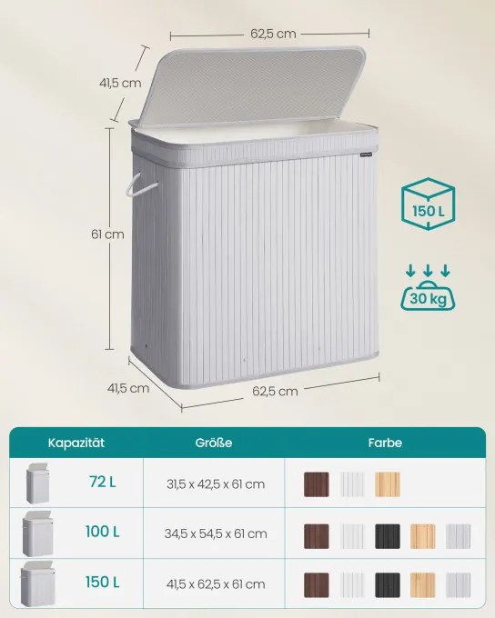 Kôš na bielizeň 150L LCB062G01