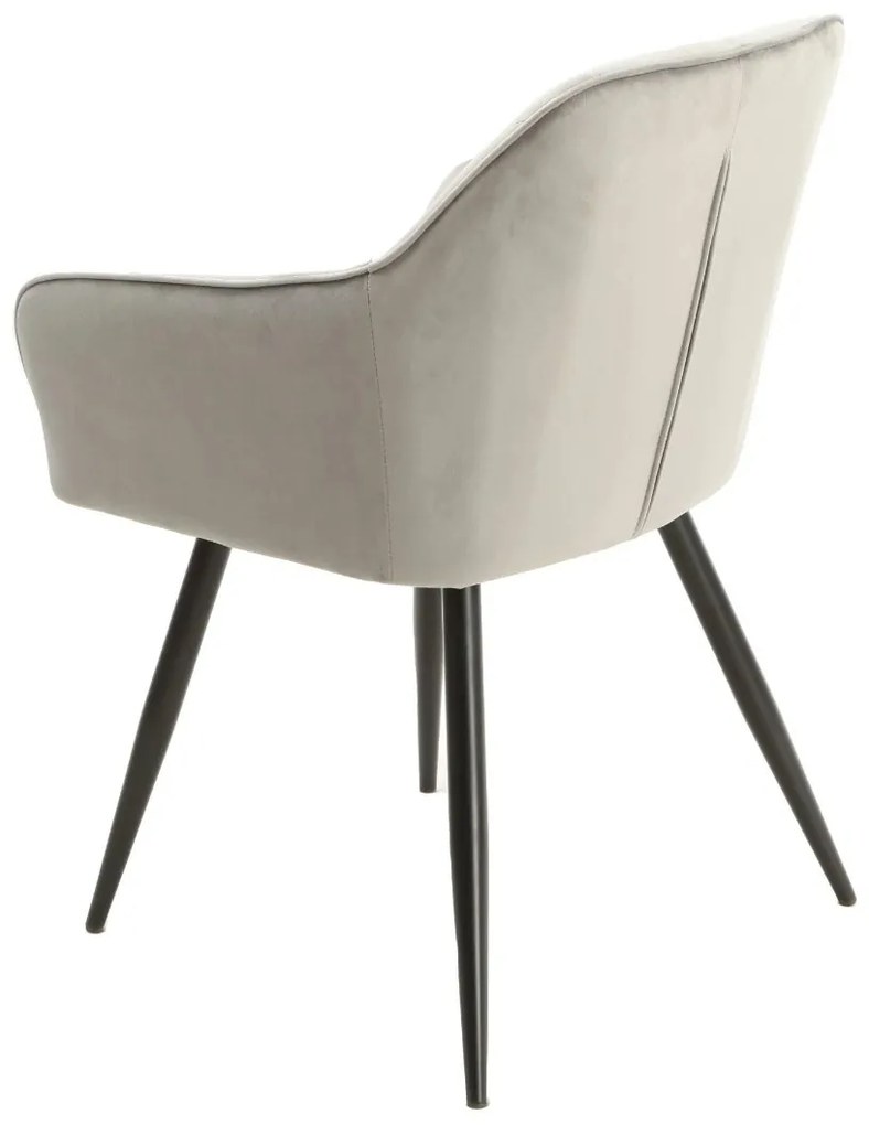 ČALÚNENÁ STOLIČKA NIKA SVETLOSIVÁ ZAMAT