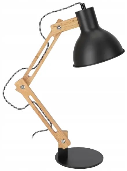 Stolná lampa 1xE27/40W/230V čierna