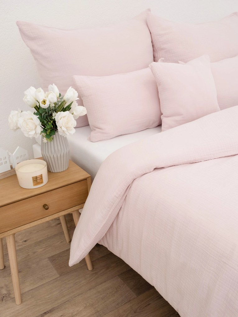 Predĺžené mušelínové obliečky – Alexia púdrová