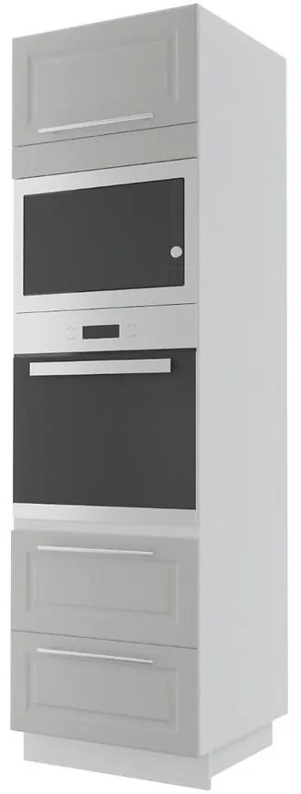 Kuchynská skrinka Emporium D14RU/2M 286 light grey stone/biela