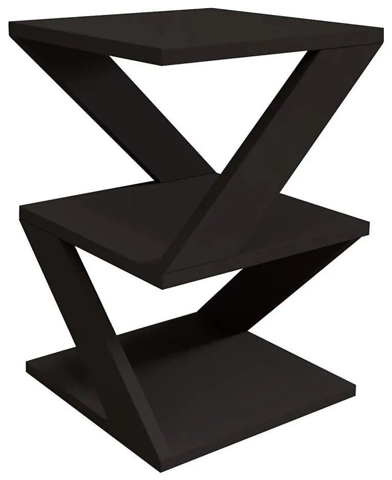 Polica ALVINA čierna