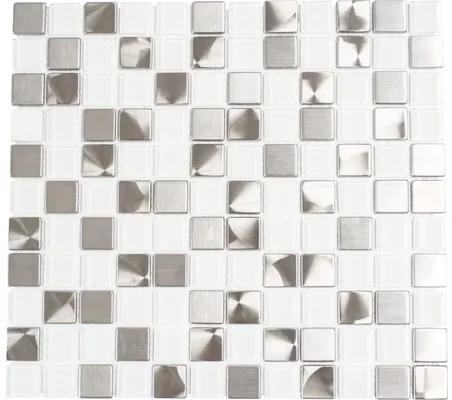 Mozaika biela lesklá 32,7x30,2 cm