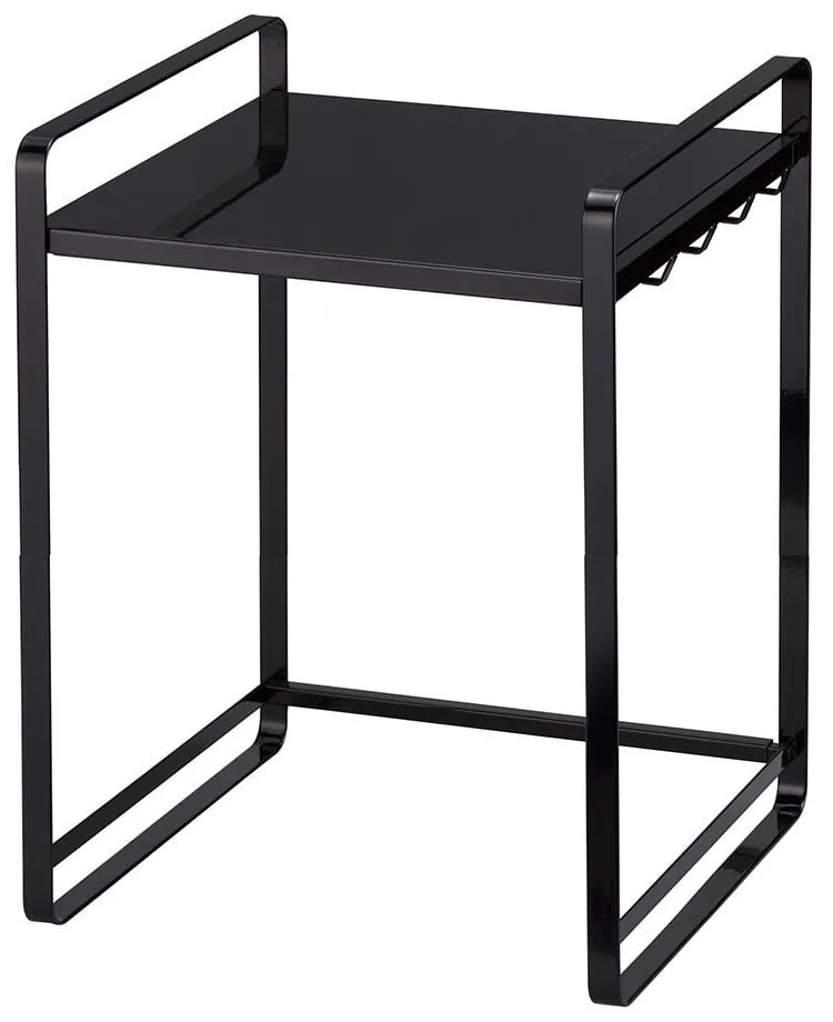 Čierna nastaviteľná kuchynská polica YAMAZAKI Tower