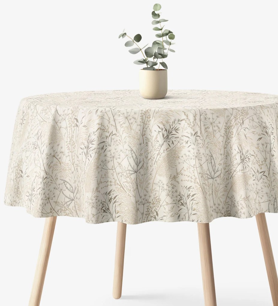 Goldea okrúhly obrus valencia - lúčne trávy Ø 220 cm