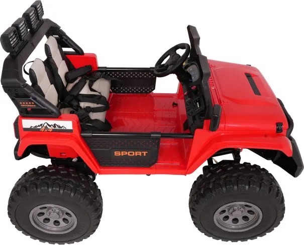 Elektrické autíčko Extreme Sport 4x4 červené
