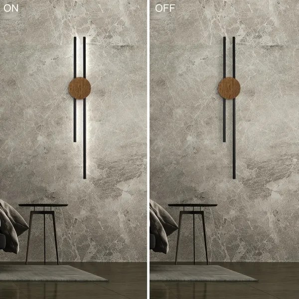 Brilagi - LED nástenné svietidlo WOODY COLLINE LED/15W/230V 80 cm dub orech