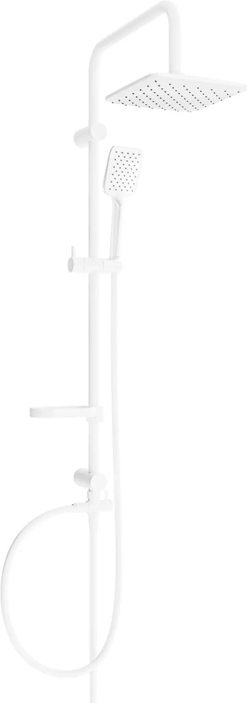 Mexen sprchový set X62 s hornou hlavicou  20x20 cm, biela, 798626291-20