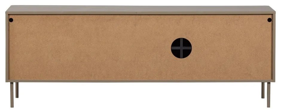 Taupe TV stolík z borovicového dreva 154x56x44 cm Gunnar – WOOOD