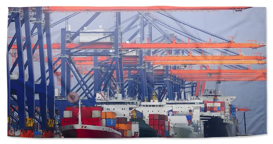 Sablio Uterák Lode v prístave - 50x100 cm