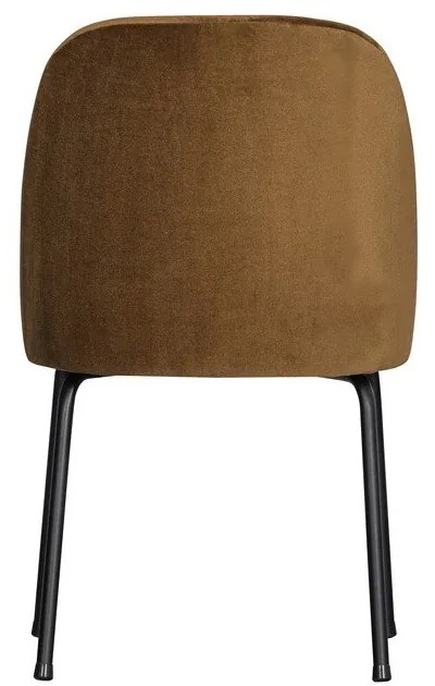 Zamatové jedálenské stoličky v súprave 2 ks v horčicovej farbe Vogue – WOOOD