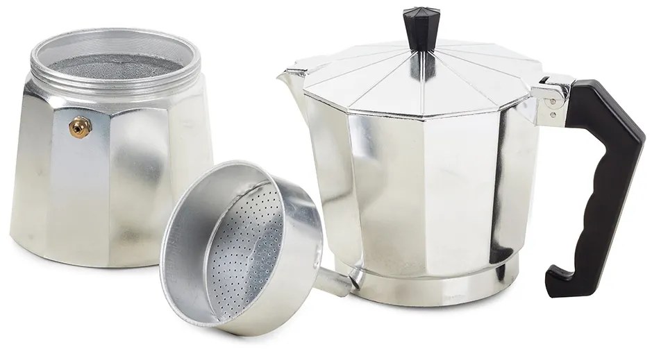 Verk 07037 Moka kanvica na 3 kávy - 150 ml, strieborná