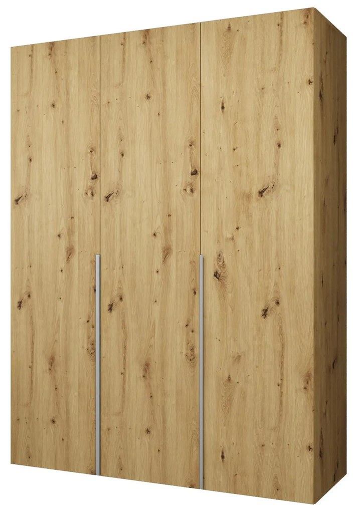 Šatníková skriňa 150 cm Alice 1 (dub artisan + kašmír). Akcia -20%. Vlastná spoľahlivá doprava až k Vám domov. 1126103