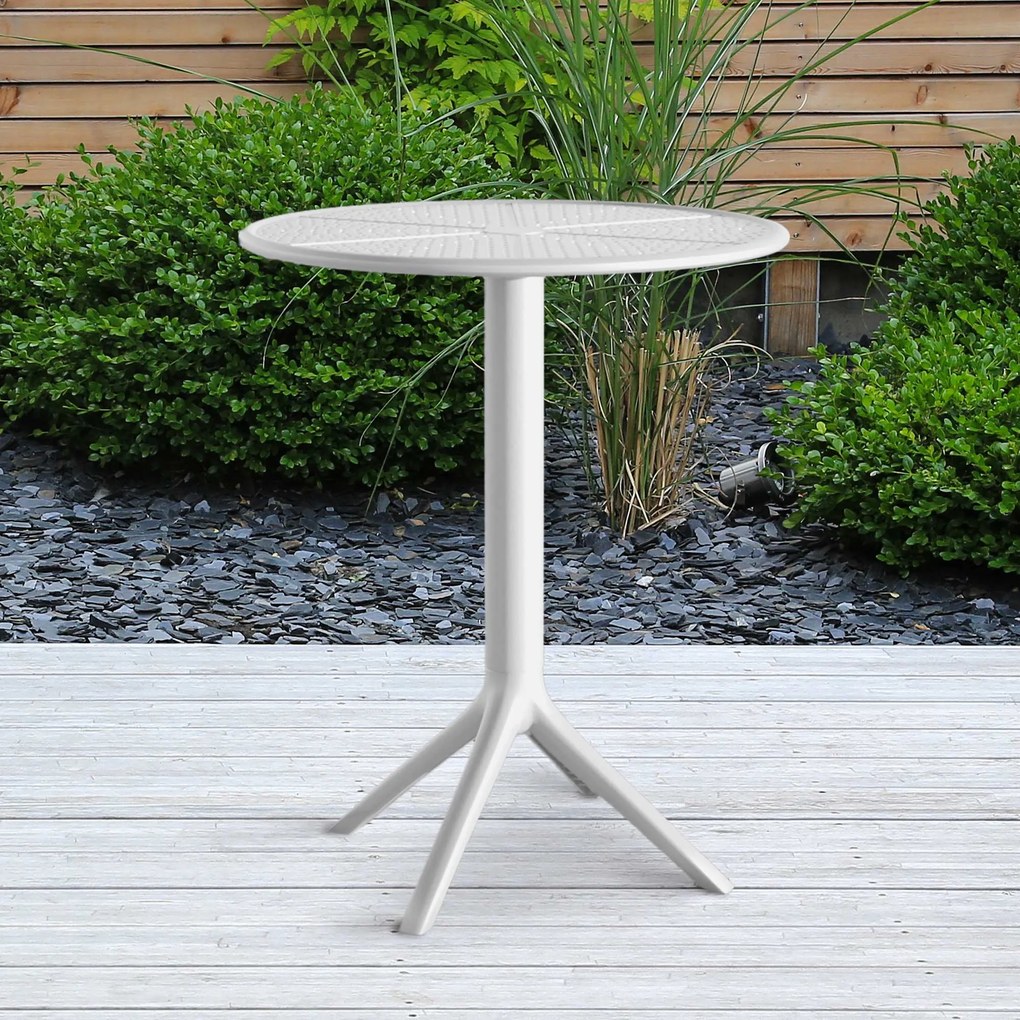 Okrúhly stôl Lacota 60 cm - biela