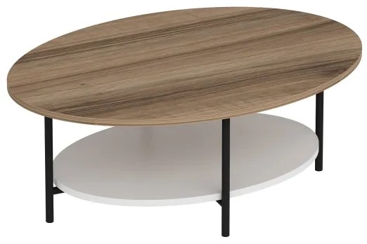 Konferenčný stolík ELIS 36x90 cm dub/biela