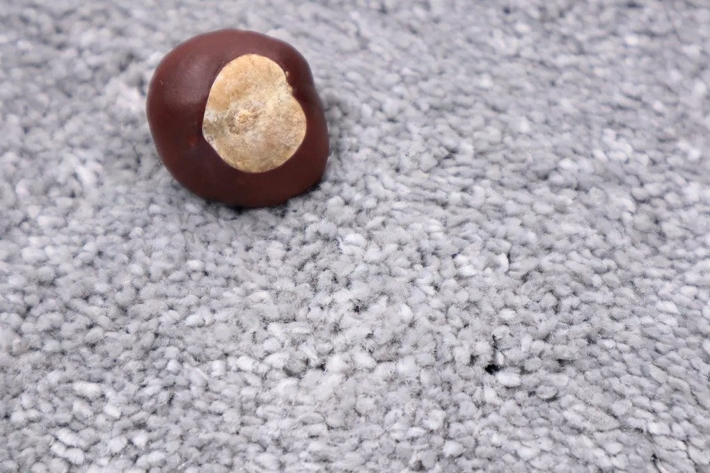 Vopi, Kusový koberec Laguna šedá kruh, 100x100 (priemer) kruh, šedá, obývacia izba