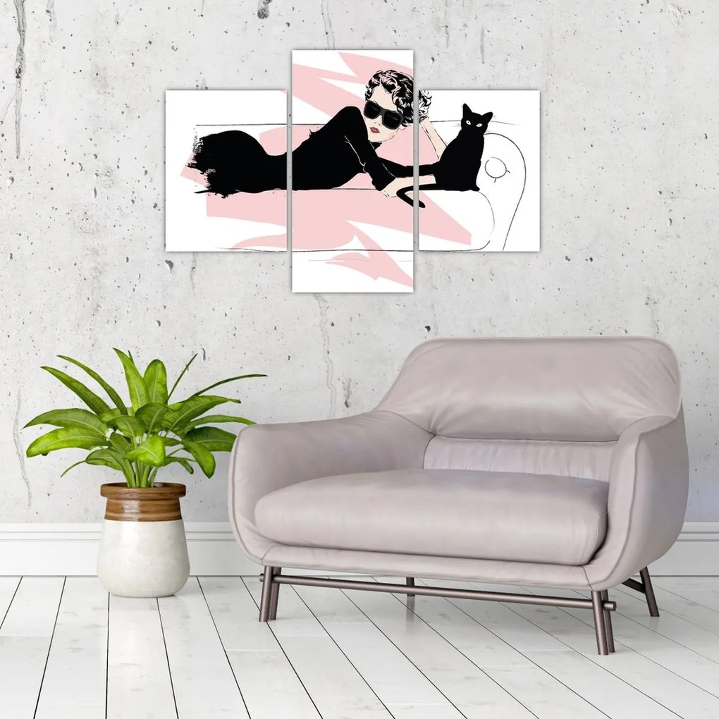 Obraz - Fashion lady (90x60 cm)
