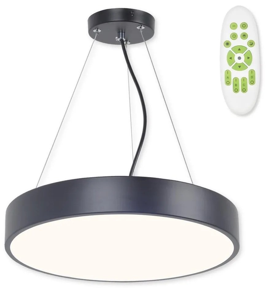 Top Light Metal 40CZ RC - LED Luster na lanku METAL LED/51W/230V + DO čierna