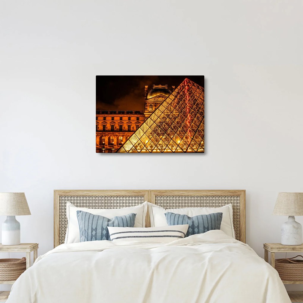 Obraz Louvre v Paríži (70x50 cm)