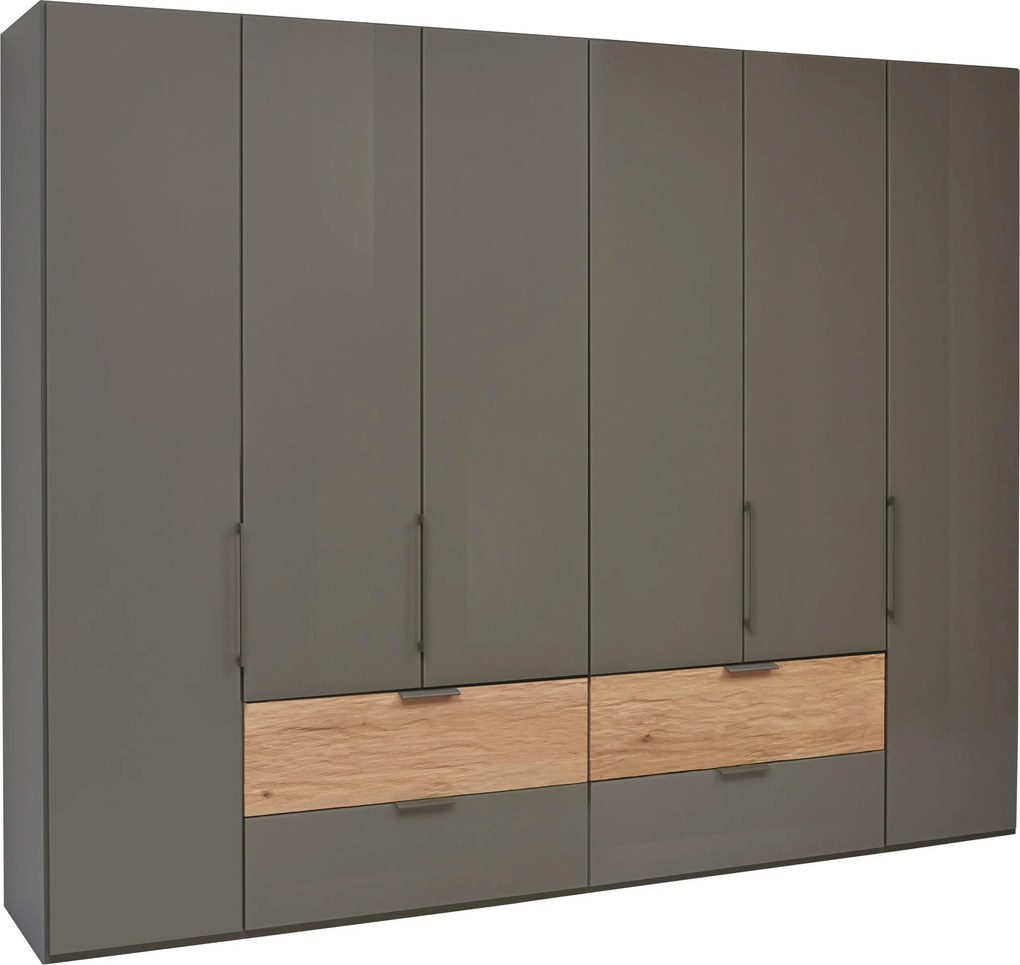XXXLutz ŠATNÍKOVÁ SKRIŇA, dub, farba duba, antracitová, 300/236/58 cm Dieter Knoll - Skrine - 000442031002
