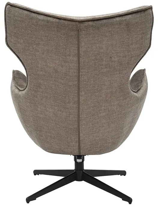 Kreslo VOGUE otočné o 360° zamatová farba taupe