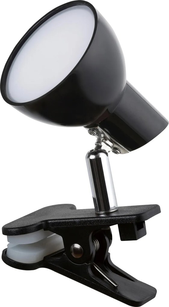 Rabalux NOAH LED lampička s klipom 5W | 360lm | 3000K - čierna